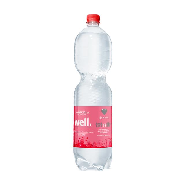 1,5L Well mineraalwater PET met statiegeld - bruis