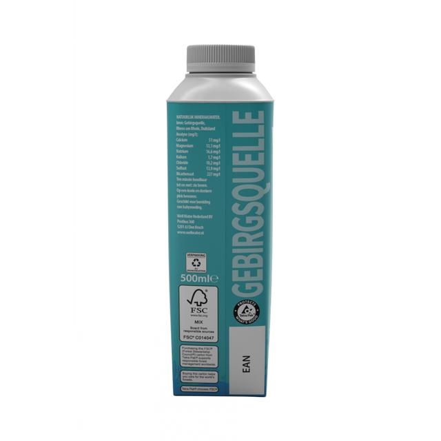 0,5L Well mineraalwater Tetra Top - plant based verpakking
