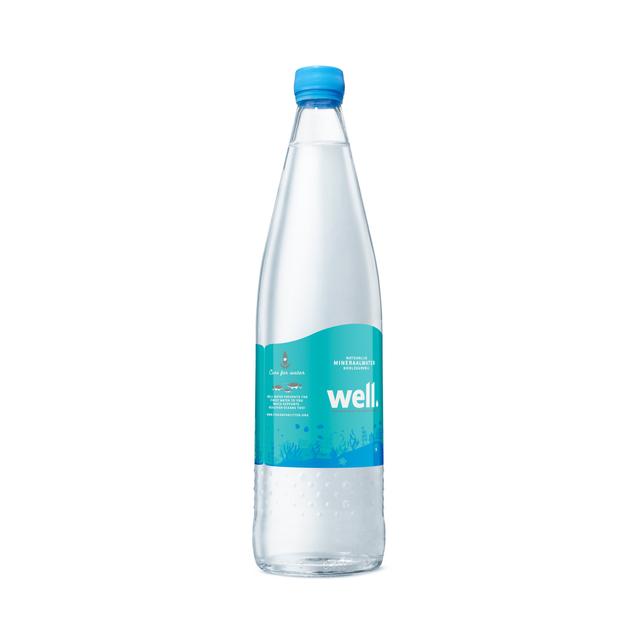 750ml Well mineraalwater glas met statiegeld - plat