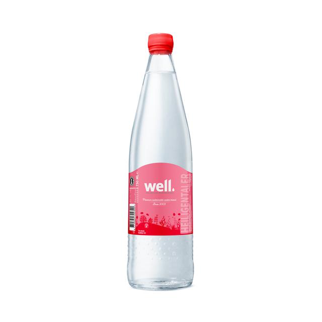 750ml Well mineraalwater glas met statiegeld - bruis