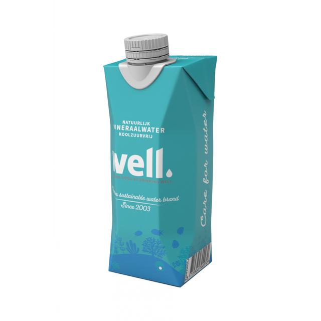 0,5L Well mineraalwater Tetrapak – plant based verpakking