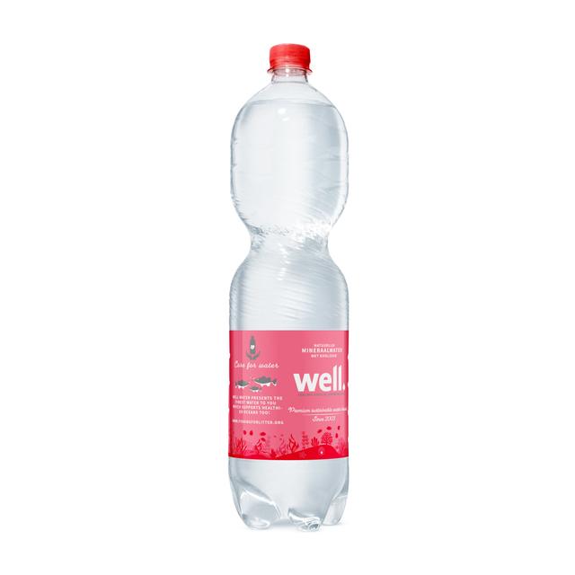 1,5L Well mineraalwater PET met statiegeld - bruis